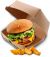 Caja cartón para hamburguesa grande