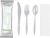 Pack cubiertos PS 4x1: Cuchillo, tenedor, cuchara sopera y servilleta