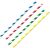 Pajita de papel Bio 200x6 mm. rayada colores