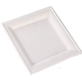 Platos Cuadrados De Papel Compostables Lolysic 150 De 8 PuLG | Cuotas