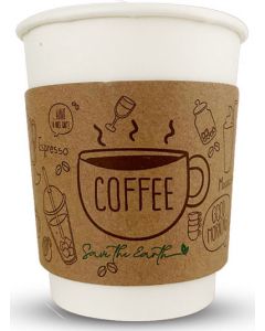 Banda aislante de cartón para vasos