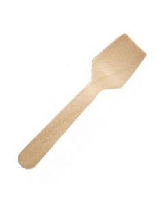 Cucharita madera para helados 95 mm.