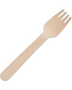 Tenedor madera 160 mm. 100% Bio