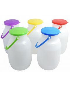 Lecheras de plástico con asa