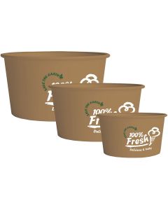 Tarrina de helado cartón kraft