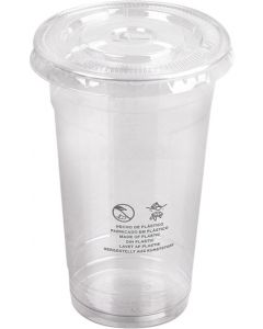 Vaso transparente rPET 20 onzas 590cc. TAPA NO INCLUIDA