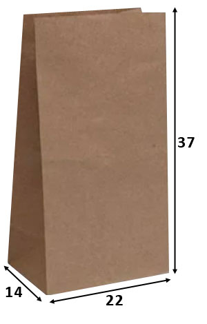 Bolsa americana 22x14x37cm