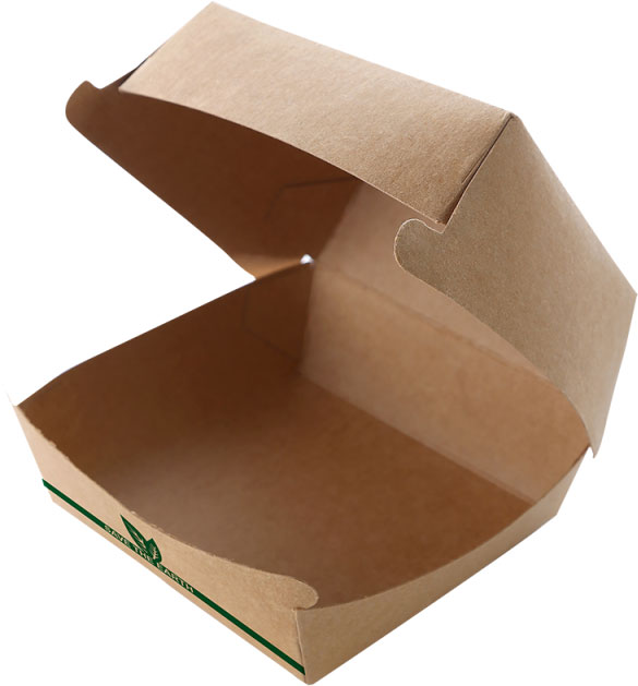 Caja cartón para hamburguesa grande