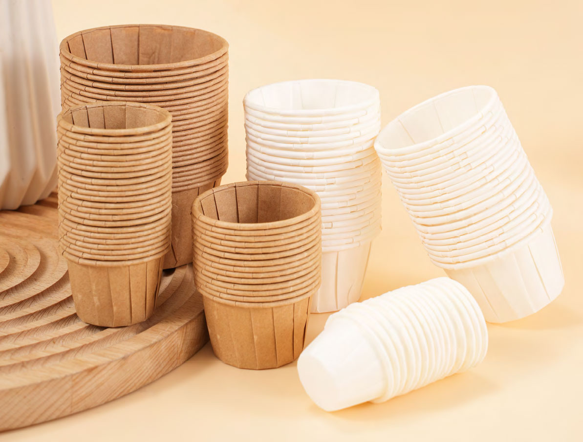 Salseras de papel plisado