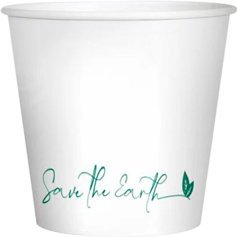 El Vaso de Cartón Blanco 2.5oz 75 ml