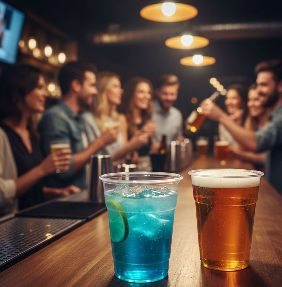 Vaso medio litro Transparente PP "Irrompible" 500cc